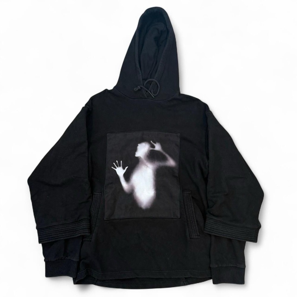 D Gnak By Kang D. Designer Black Woversized Fantasma Hoodie Men's One Size 2017